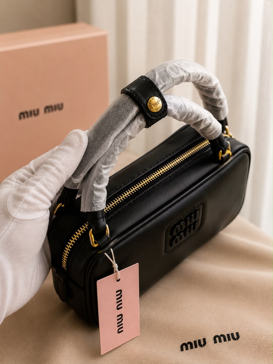 Miu Miu Arcadie mini leather bag