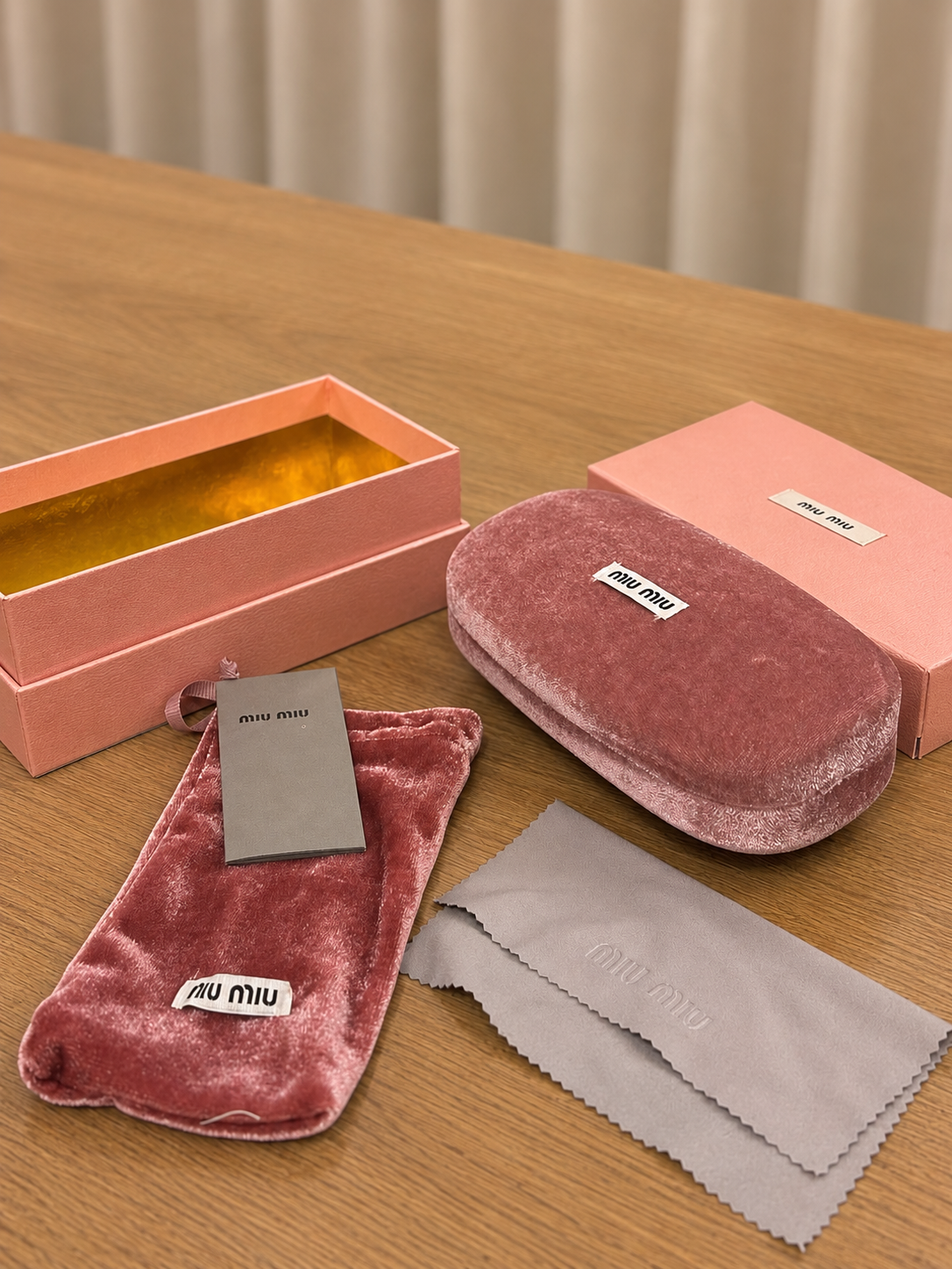 Miu Miu sunglasses full set