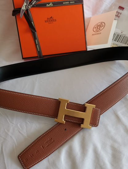 Hermès reversible leather belt for her